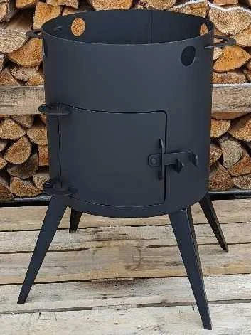 Kazan Mangal Krosnelė kazanui 8-12L, plienas 3mm, D360mm / KMB12
