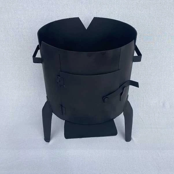 Kazan Mangal Krosnelė kazanui, plienas 3mm, kazanas 10l, kiaurasamtis