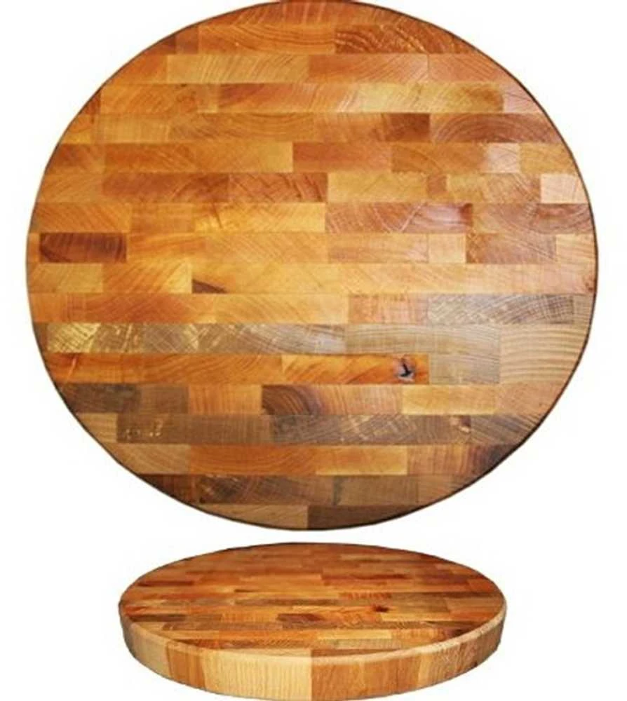 Medinė pjaustymo lentelė Ø27 cm | storis 45 mm, alksnis, Maysternya®