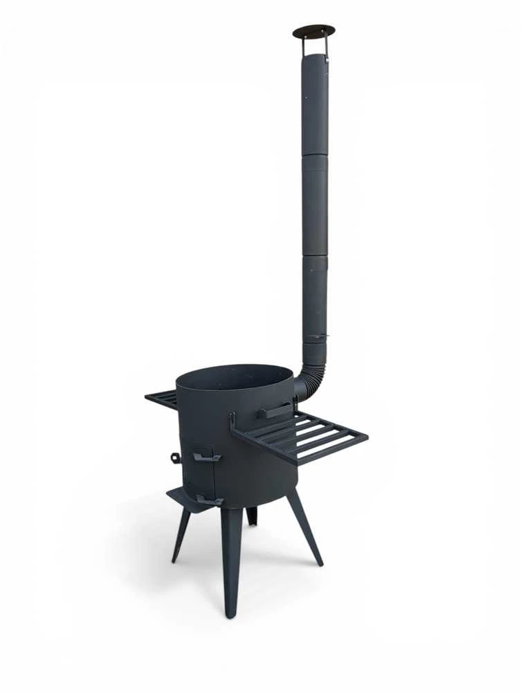 Kazan Mangal Krosnelė kazanui 8-10L / skersmuo 33cm / plienas 3mm / 2 lentynos dovanų