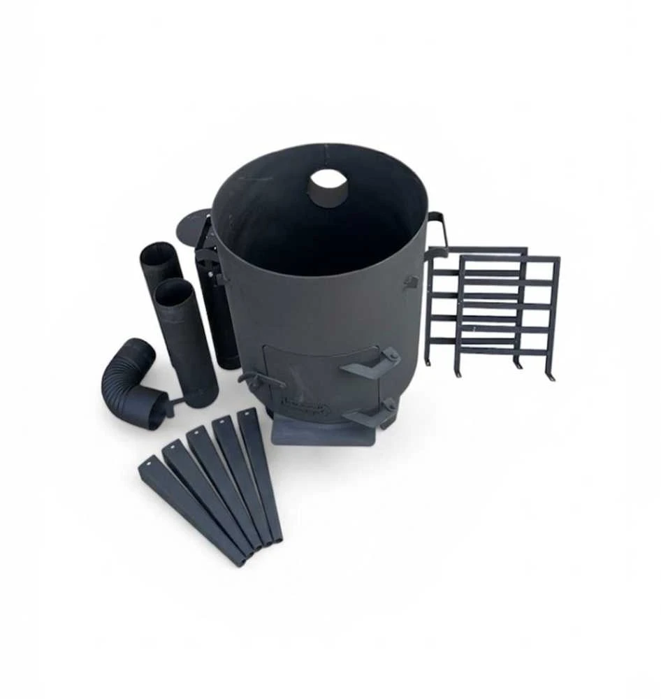 Kazan Mangal Krosnelė kazanui 8-10L / skersmuo 33cm / plienas 3mm / 2 lentynos dovanų