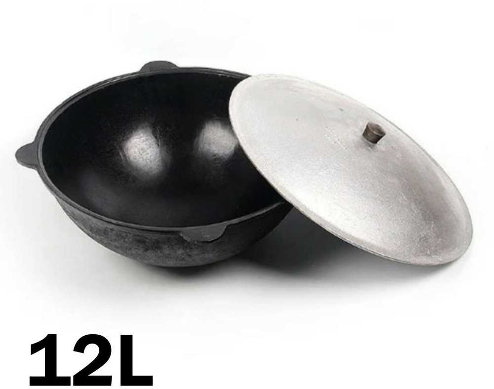 Kukmara Komplektas: Kazanas 12L (Namangan), krosnelė kazanui, kiaurasamtis, iešmų laikiklis, iešmai, prieskonių rinkinys