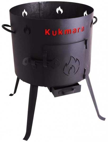 Kukmara Komplektas: Kazanas 12L (Namangan), krosnelė kazanui, kiaurasamtis, iešmų laikiklis, iešmai, prieskonių rinkinys