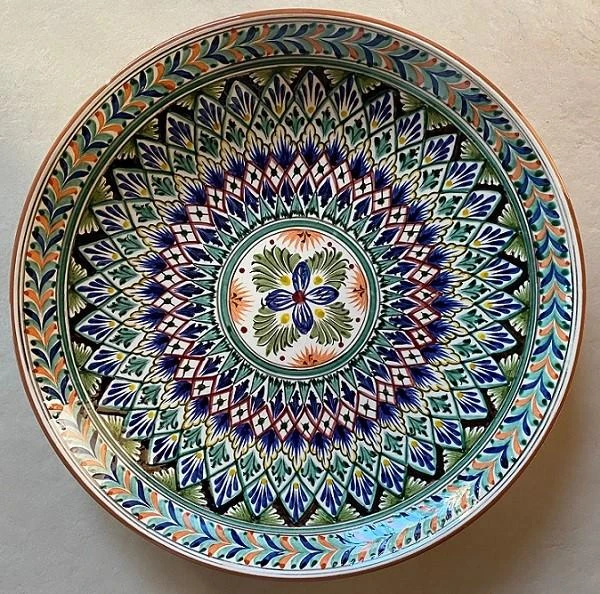 Leganas plovui (uzbekiška lėkštė) Rištan skersmuo 38 cm | L3