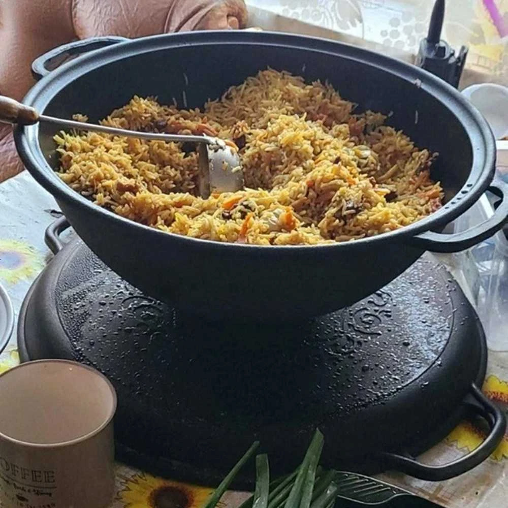 Maysternya Kazanas 15l su ketaus Grilis dangčiu keptuvė