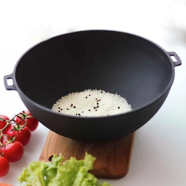 Maysternya Ketaus KAZANAS WOK 8L su ketaus dangčiu keptuvė | T405CP