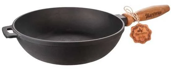 Maysternya Ketaus keptuvė 26*6 сm (medine rankena, stiklinis dangtis) T305C3
