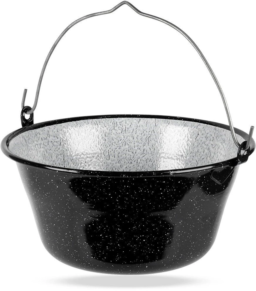 Orion Emaliuotas vengriškas kazanas 7.5L gaminimui ant laužo ir grilio