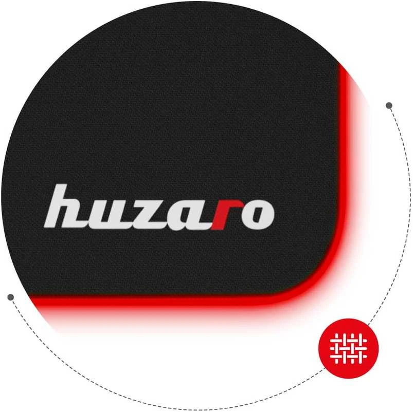 Pelės kilimėlis Huzaro RGB, Juodos spalvos
