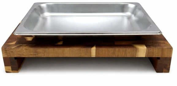 Pjaustymo lenta 38x29x7cm, su padėklu iš akacijos