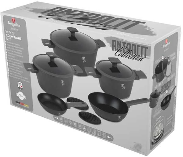 Puodų komplektas (10 dalių) Berlinger Haus BH-8207 Matte Žalias
