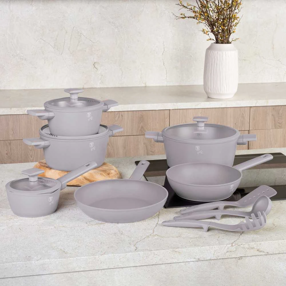 Puodų komplektas (15 dalių) Berlinger Haus BH-8111 Taupe Collection