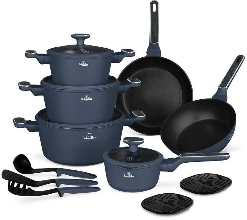Puodų komplektas (15 dalių) Berlinger Haus BH-8382 Deep Sea Collection