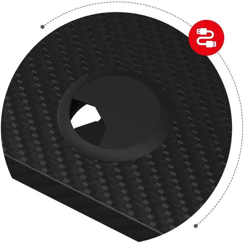 Žaidimų stalas Huzaro Hero 8.2, Juodos spalvos