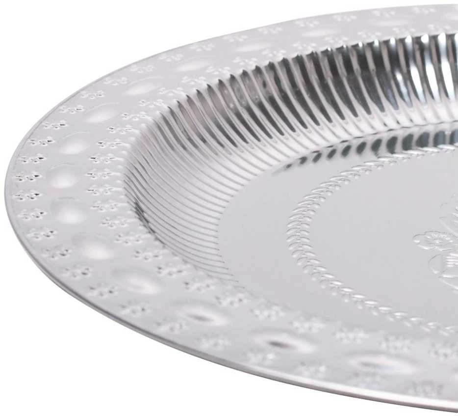 Kamille Rištan Apvalus nerūdijančio plieno padėklas / lėkštė 45 cm