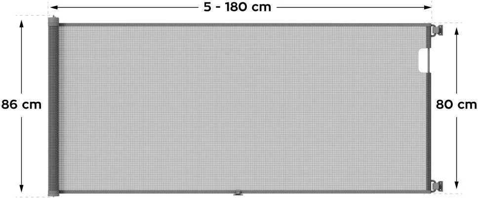 Saugos varteliai vaikams „Tulano Guardian 1.8“, ištraukiama180 cm