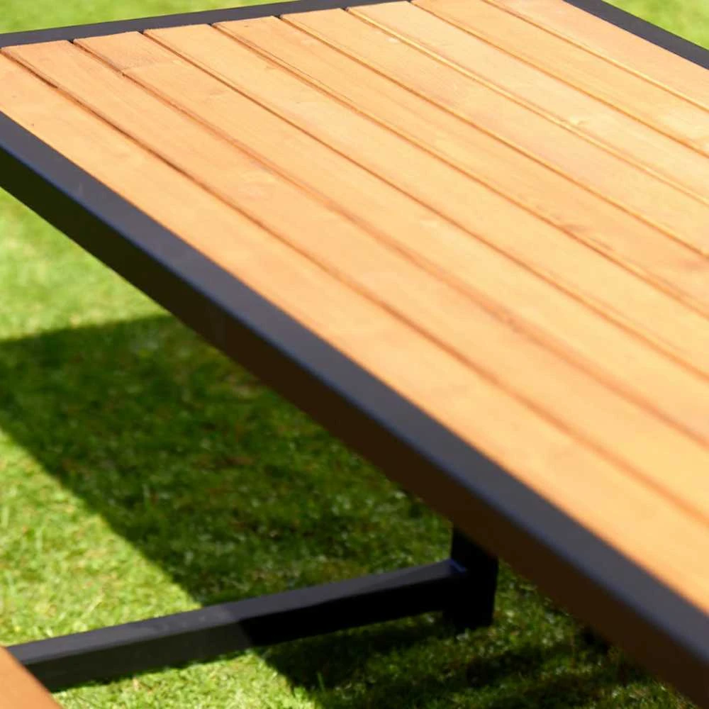 Sodo baldų komplektas «Garden 4 Comfort», 148x76x75 cm, stalas + 2 suoliukai su atlošu