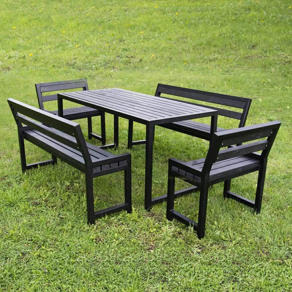 Sodo baldų komplektas Garden Comfort 4 Juodas