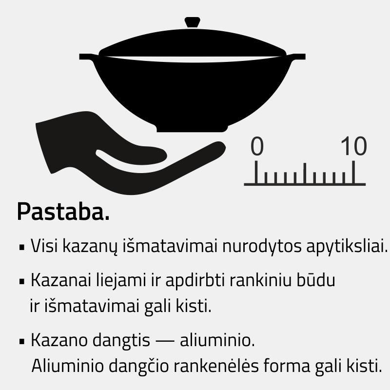 Uzbekiškas 6L kazanas (Namangan) poliruotas | plokščias dugnas