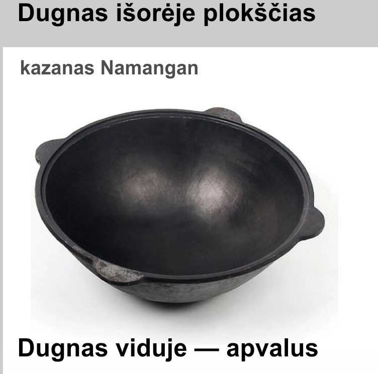 Užbekiškas poliruotas kazanas 12L | apvalus dugnas (Namangan) su juodu dangčiu