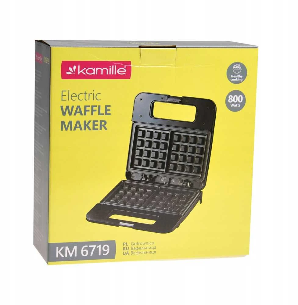 Vaflių keptuvė «Kamille 6719» (vaflinė traškiems vafliams) 800 W