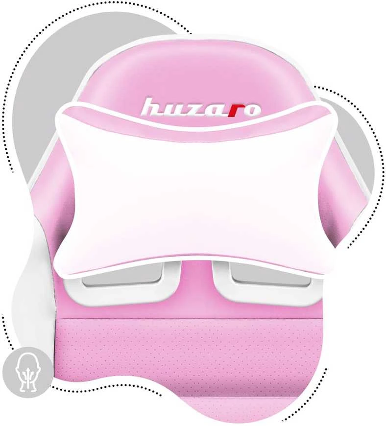 Žaidimų kėdė vaikams Huzaro Ranger 6.0, Baltos/Rožinės spalvos