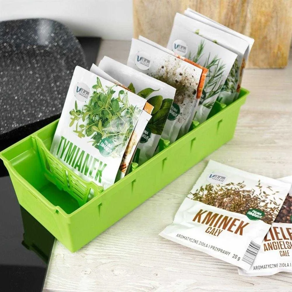 Vilde Prieskonių dėžutė organizatorius žalias 30x13x8 cm