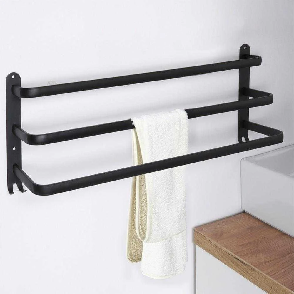 Vilde Rankšluosčių kabykla aliuminis juoda 60 cm