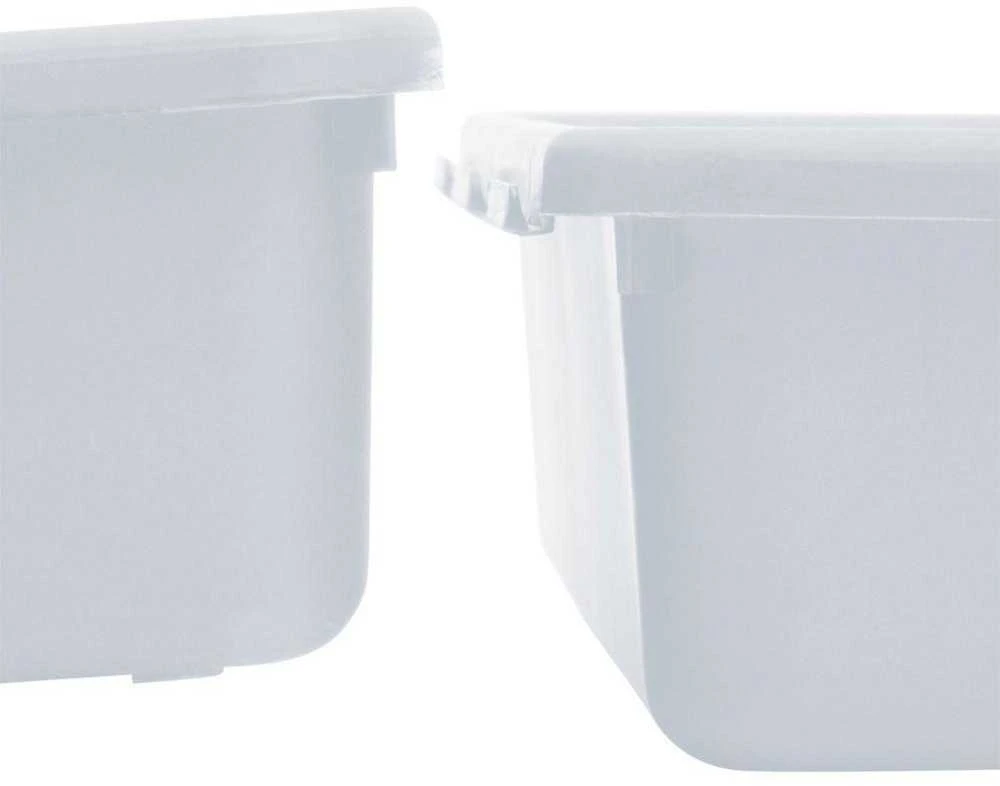 Storage Solutions Vilde Rašomojo stalo stalčių organizatorius baltas modulinis 8 vnt.