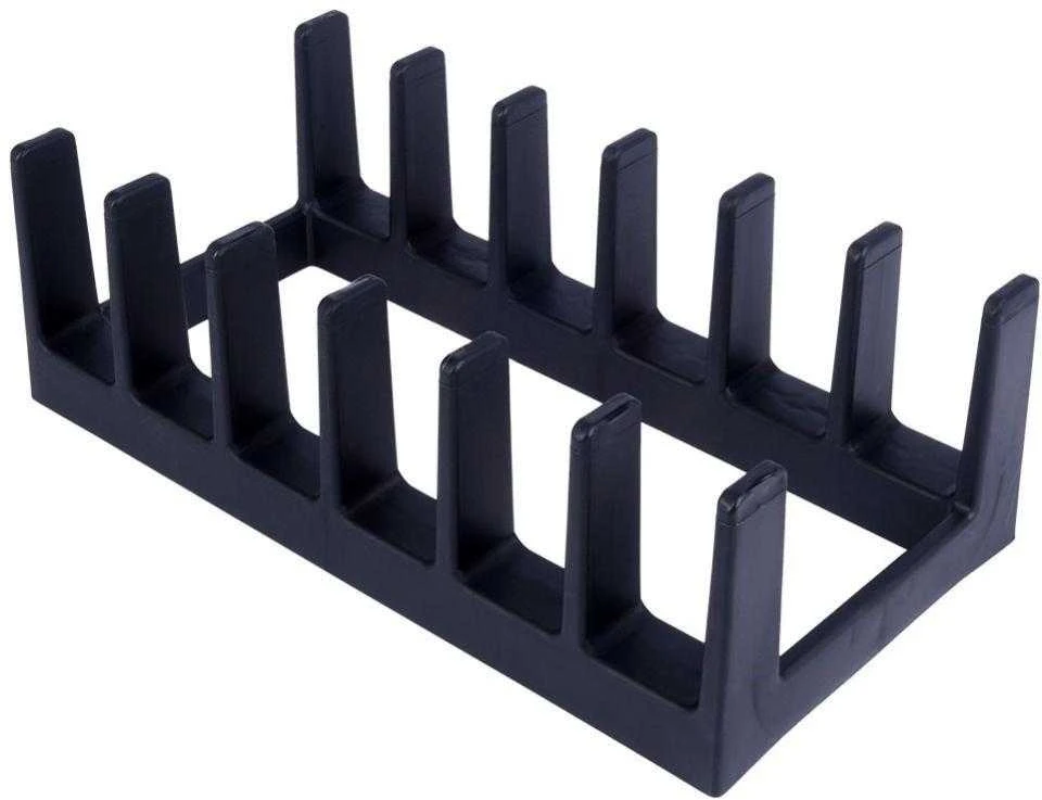 Storage Solutions Vilde Juoda dangčio ir lėkščių stovas 28x15x9 cm