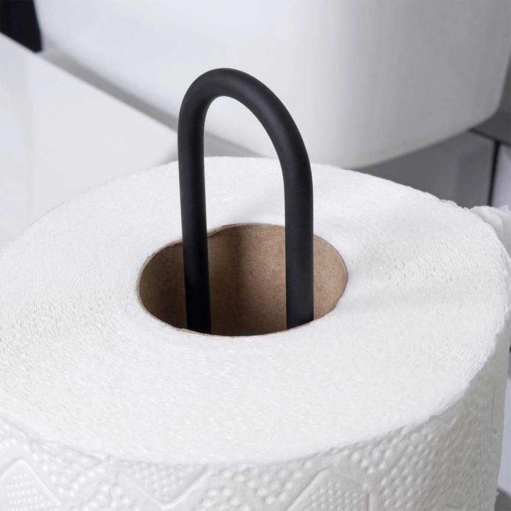 Vilde Tualetinio popieriaus stovas metalinis juoda 60 cm