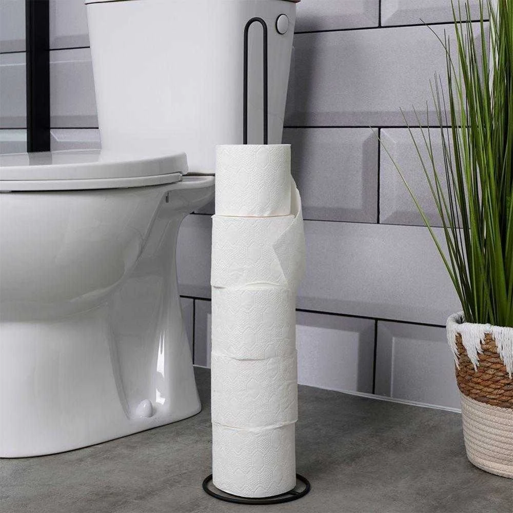 Vilde Tualetinio popieriaus stovas metalinis juoda 60 cm