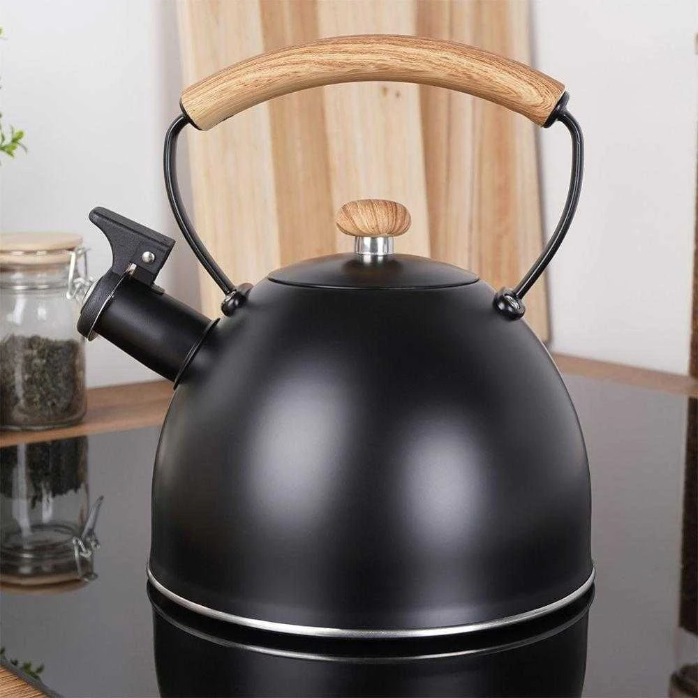 Ultra Clean Vilde Švilpiantis virdulys, plieno, juodas, 2,5 l