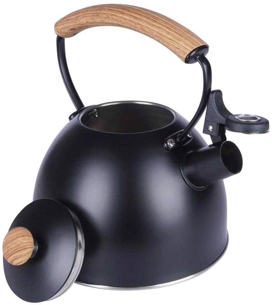 Ultra Clean Vilde Švilpiantis virdulys, plieno, juodas, 2,5 l