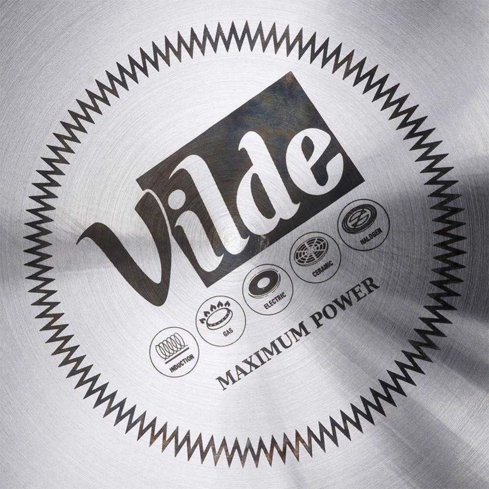 Vilde Virdulys su švilpuku plienas juoda 3 l
