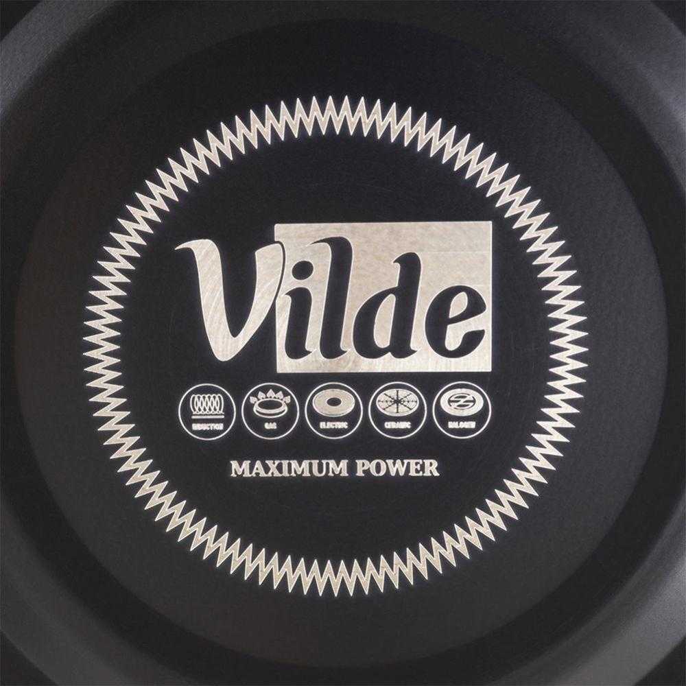 Vilde Virdulys su švilpuku plienas juoda 3 l