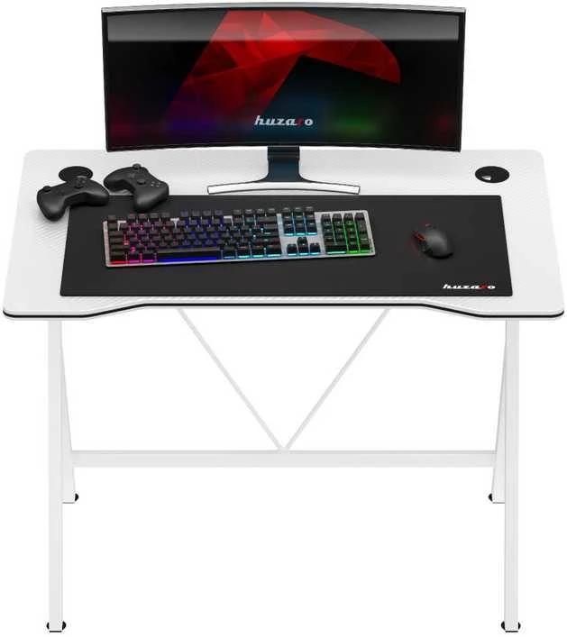 "Huzaro Hero 1.4 Baltas Gaming Desk" žaidimų stalas