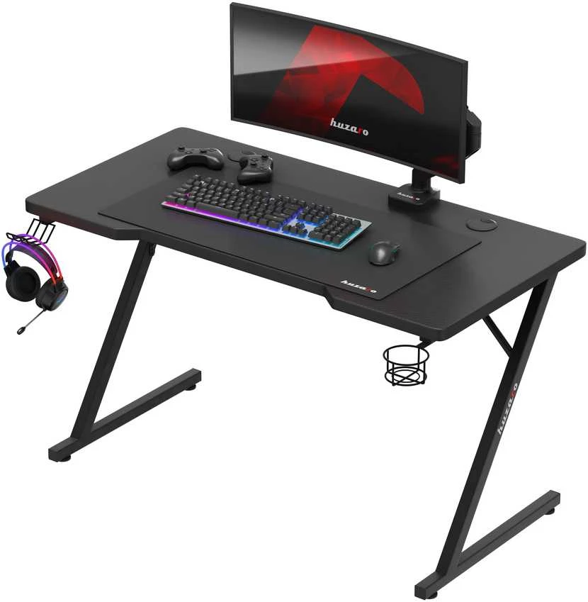 Žaidimų stalas Huzaro Hero 2.5, Juodos spalvos