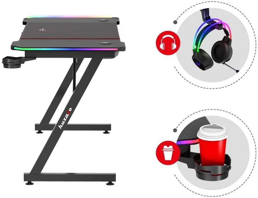 Huzaro Hero 3.3 RGB žaidimų stalas