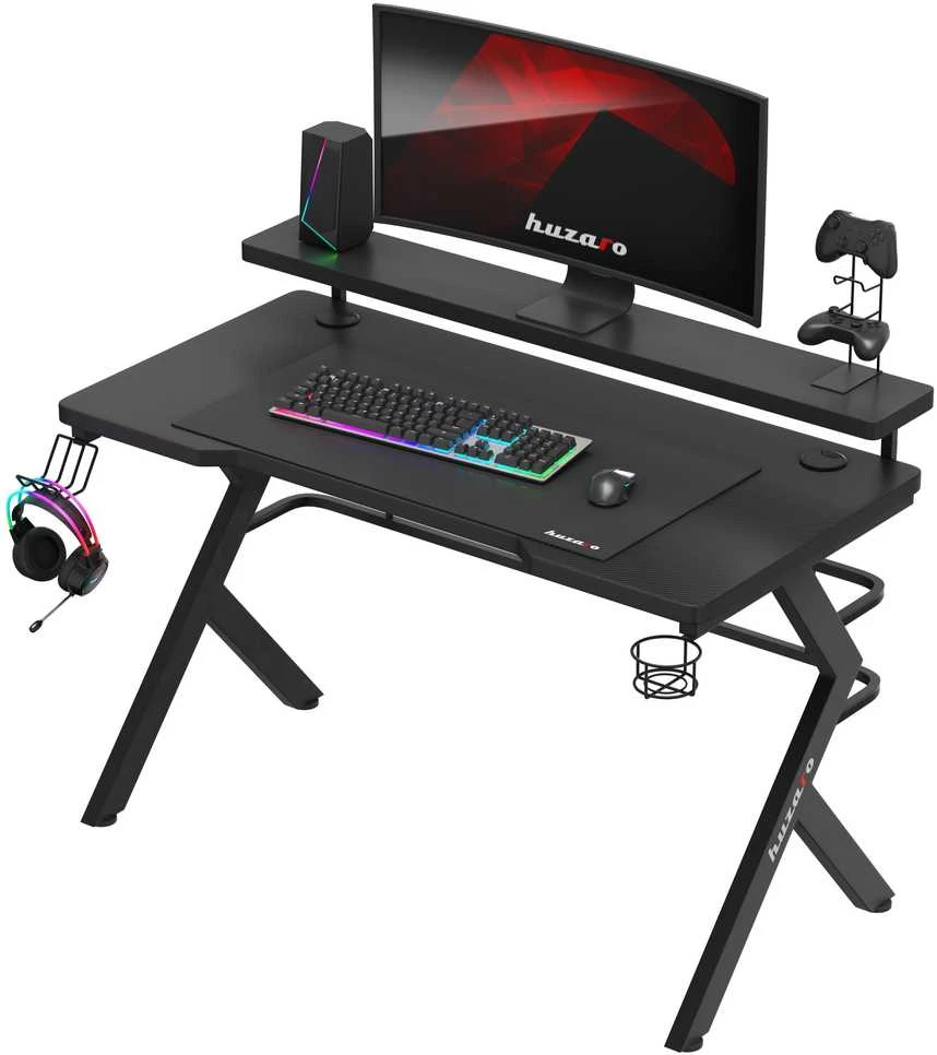 Žaidimų stalas Huzaro Hero 5.0, Juodos spalvos