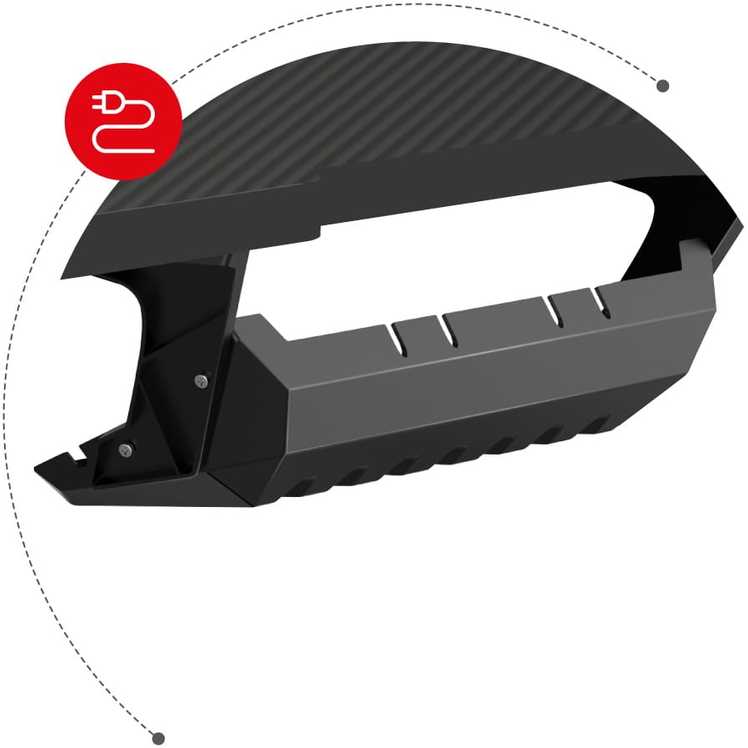Kampinis žaidimų stalas Huzaro Hero 7.7 Gaming Desk, Juodas