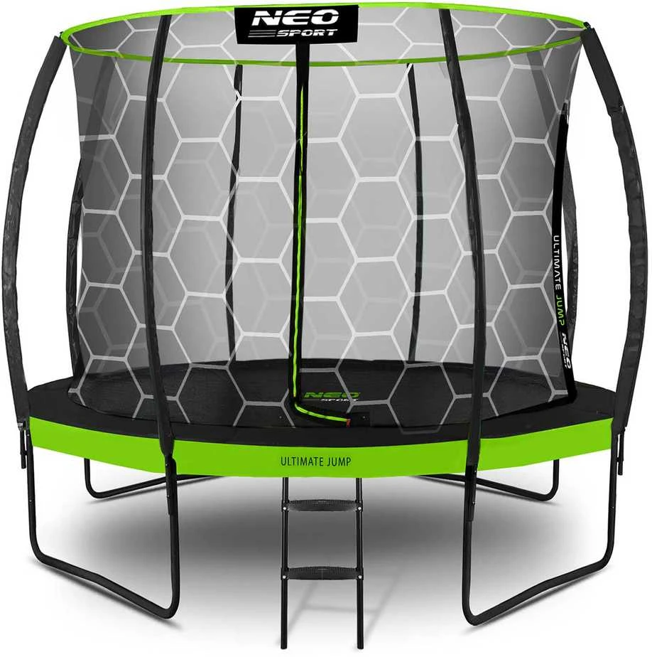 10 pėdų / 312 cm profiliuotas sodo batutas su Neo-Sport vidiniu tinkleliu