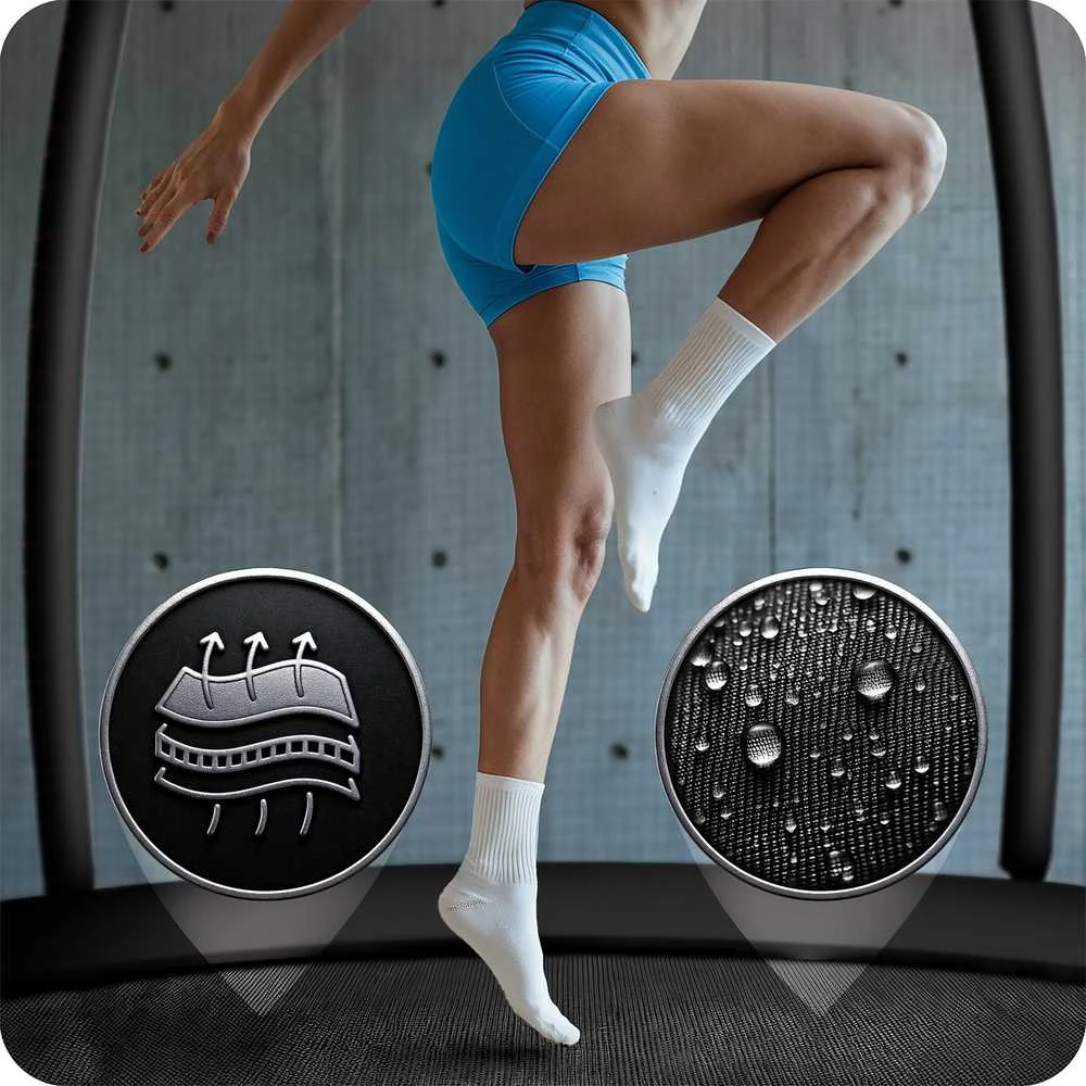 10 pėdų / 312 cm profiliuotas sodo batutas su vidiniu tinklu „Neo-Sport“