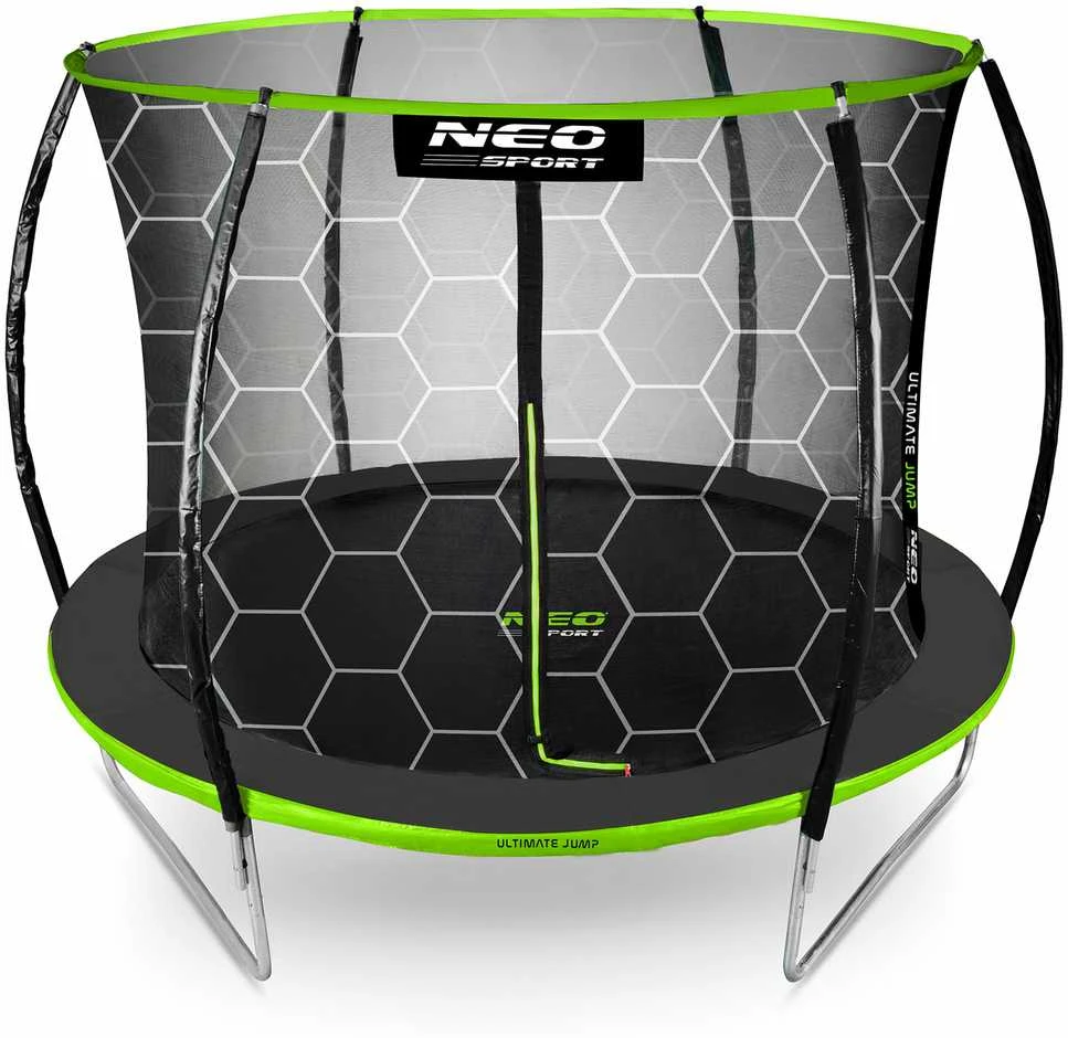 10 pėdų / 312 cm profiliuotas sodo batutas su Neo-Sport vidiniu tinkleliu