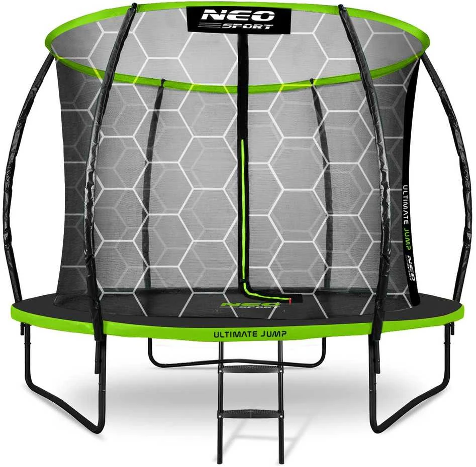 10 pėdų / 312 cm profiliuotas sodo batutas su Neo-Sport vidiniu tinkleliu