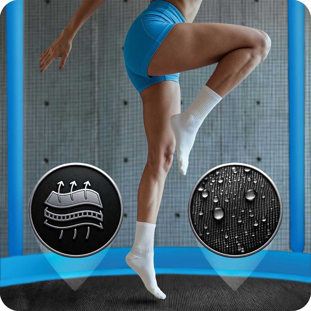 10 pėdų / 312 cm sodo batutas su vidiniu tinklu ir Neo-Sport kopėčiomis