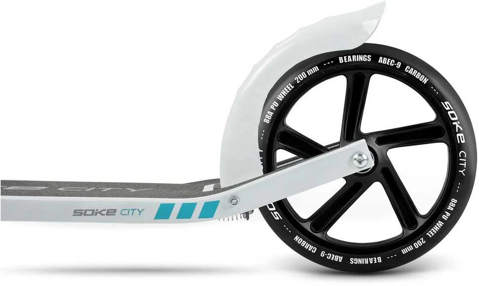 Soke 200 mm juodi miesto paspirtuko ratukai, 2 vnt