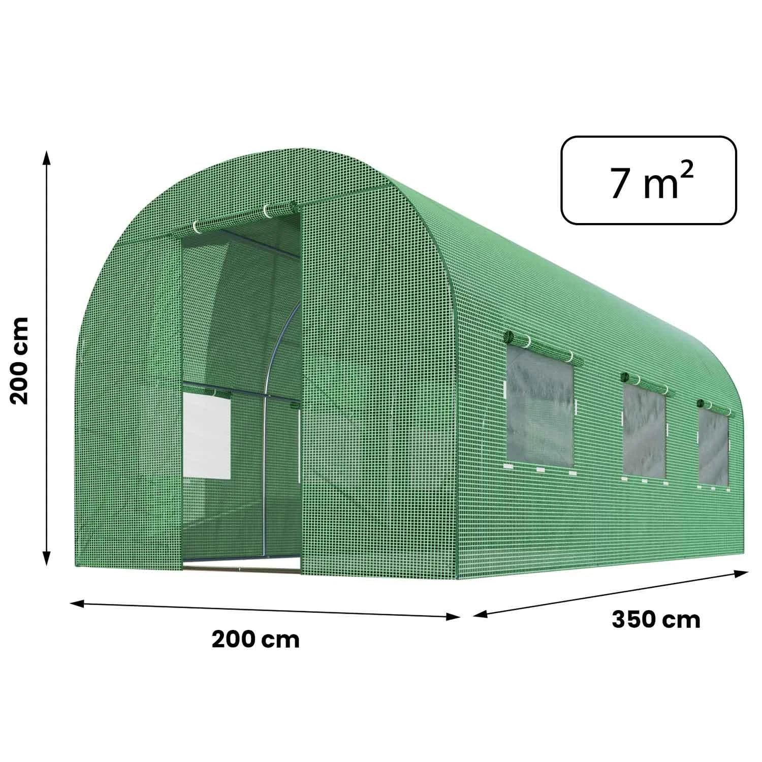 Šiltnamis 2x3,5 m (7 m2) Plonos