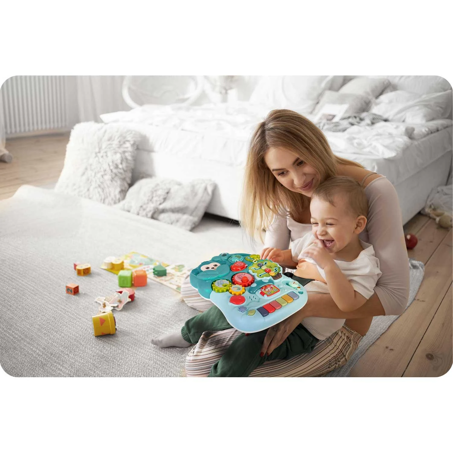 Ricokids 4 viename edukacinis stalas žalias 781500