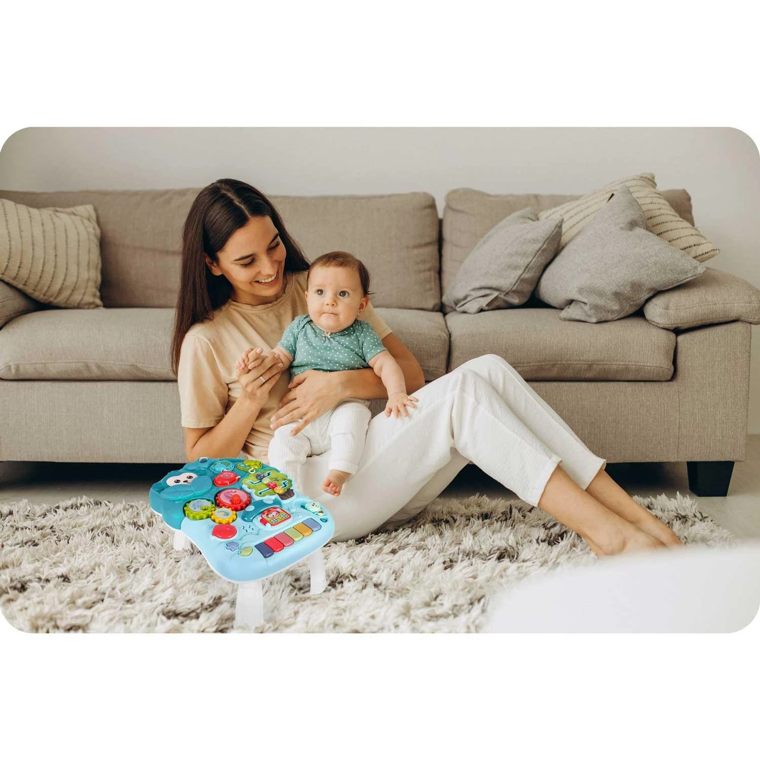 Ricokids 4 viename edukacinis stalas žalias 781500